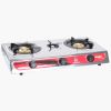 Gas Stove Electronic Ignition Cooktop Dual Fuel Gas Hob Stovetop Powered by NG/LPG with 3 Burners for Home Apartment Usage