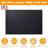 60x39in Under Grill Mat Folding Oil Absorbent Reusable Water Resistant Grilling Protective Mat for Decks Patios Smokers Fryer